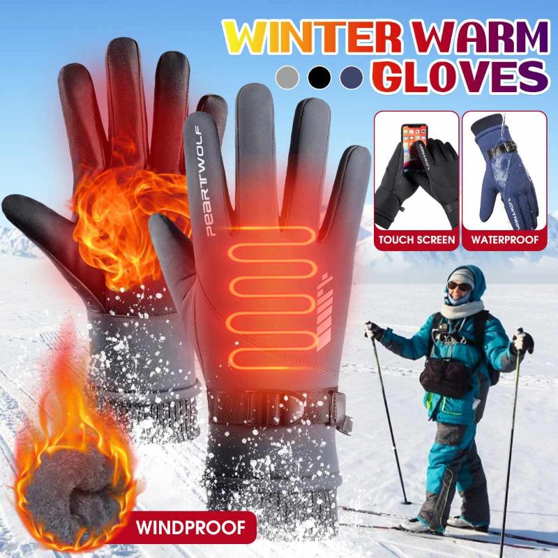 Winter Waterproof Cycling Motorcycle Gloves Heated Touch Screen Battery Powered Motorbike Ski Outdoor Camping Hiking Gloves, Black
Winter Waterproof Cycling Motorcycle Gloves Heated Touch Screen Battery Powered Motorbike Ski Outdoor Camping Hiking Gloves, Black