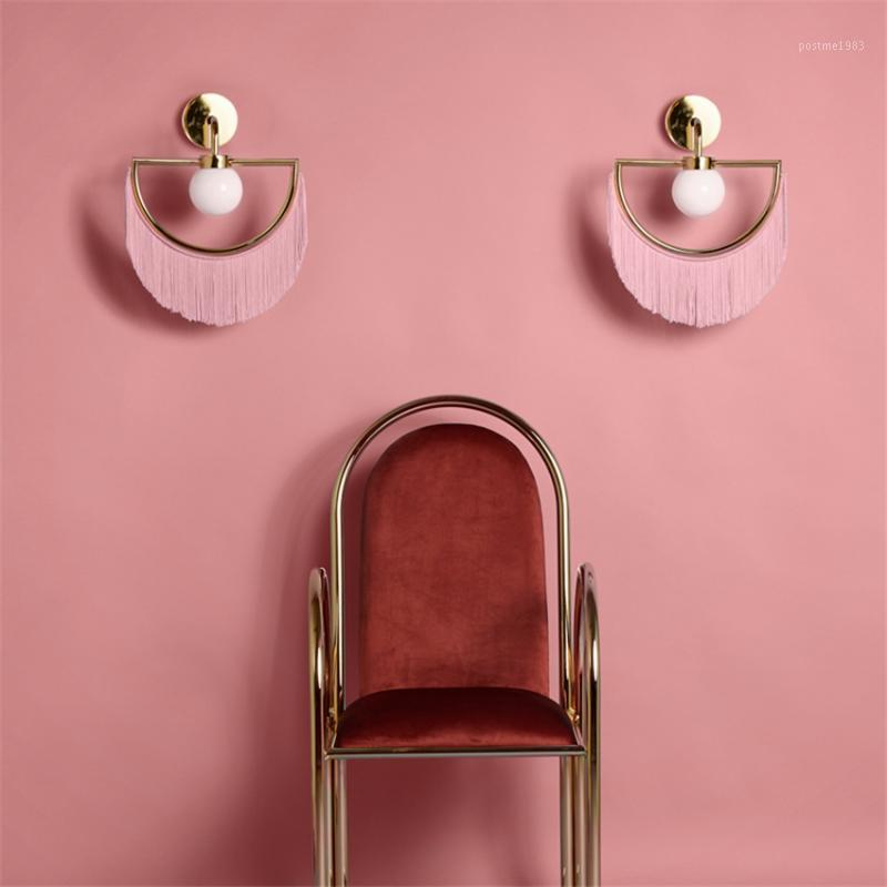 Post-modern Pink Tassel Half Round Wall Lamps Children's Princess Room Living Room Study Art Wall Lights Bedroom Deco Fixtures1
Post-modern Pink Tassel Half Round Wall Lamps Children's Princess Room Living Room Study Art Wall Lights Bedroom Deco Fixtures1