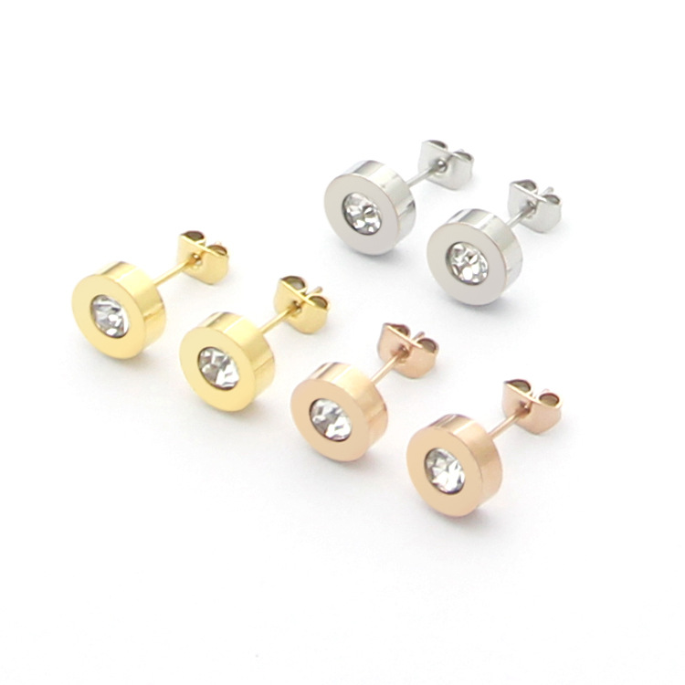 Stainless steel B single diamond earrings rose gold men and women couple earrings for woman
Stainless steel B single diamond earrings rose gold men and women couple earrings for woman