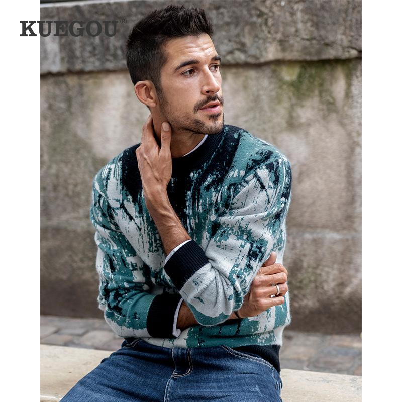 Kuegou 2020 Autumn Plain Green Graffiti Sweater Men Pullover Casual Jumper For Male Brand Knitted Korean Style Clothes 26081
Kuegou 2020 Autumn Plain Green Graffiti Sweater Men Pullover Casual Jumper For Male Brand Knitted Korean Style Clothes 26081
