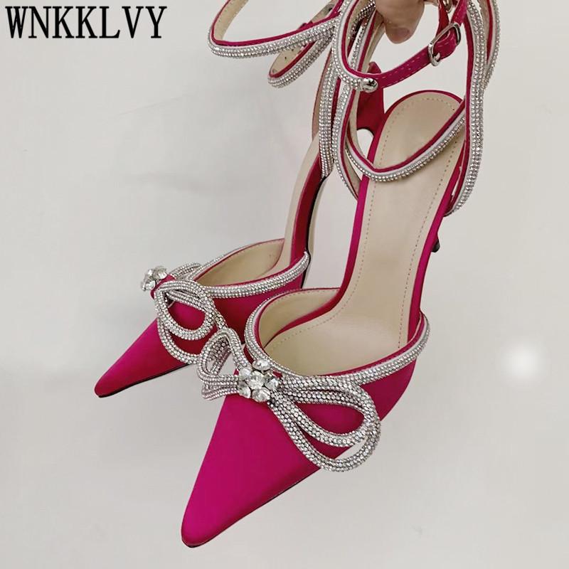 2021 Pointed Toe Silk Satin High Heel Pumps Women Crystal Bow-Knot Decor Ankle Cross Strappy Sandals Sexy Wedding Bride Shoes, Black
2021 Pointed Toe Silk Satin High Heel Pumps Women Crystal Bow-Knot Decor Ankle Cross Strappy Sandals Sexy Wedding Bride Shoes, Black