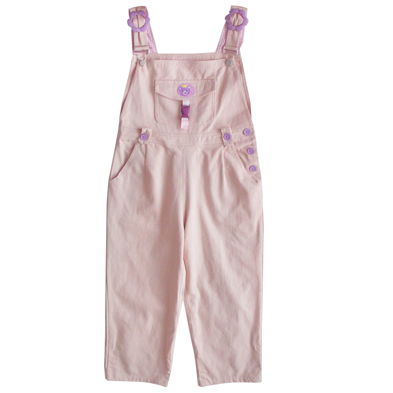 Mori Girl Cute Bear Women Jumpsuit Harajuku Kawaii Embroidery Teens Ankle-length Overalls Pink Pants Vintage Loose Solid Romper Y200114, Pink overalls
Mori Girl Cute Bear Women Jumpsuit Harajuku Kawaii Embroidery Teens Ankle-length Overalls Pink Pants Vintage Loose Solid Romper Y200114, Pink overalls