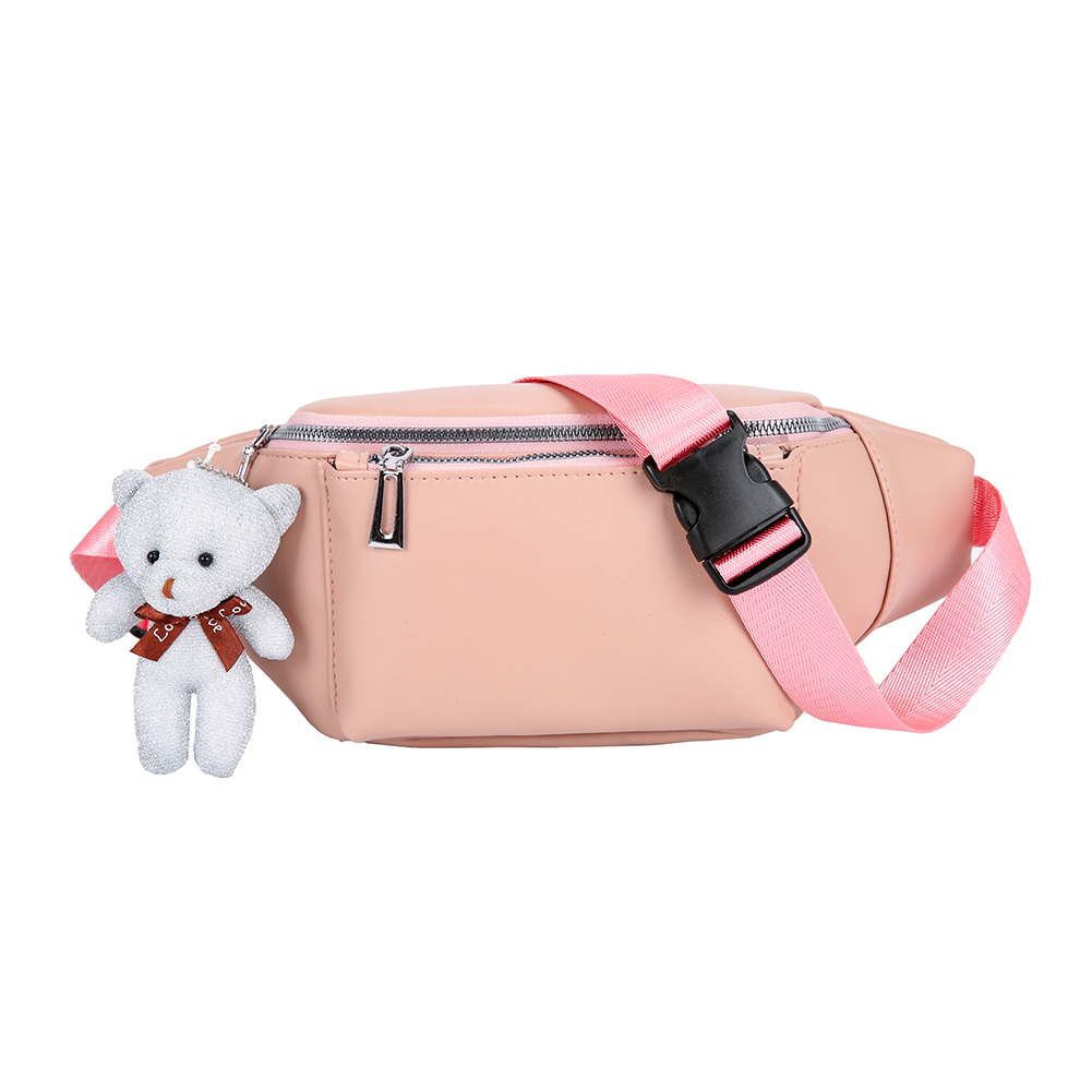 HBP Fashion Solid Color Women Fanny Waist Bags PU Leather Bear Pendant Chest Shoulder Pack Ladies Zipper Phone Pouch PINK, Black
HBP Fashion Solid Color Women Fanny Waist Bags PU Leather Bear Pendant Chest Shoulder Pack Ladies Zipper Phone Pouch PINK, Black