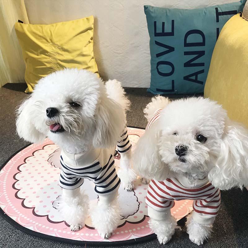Pet Four-legged Teddy Bichon Clothes Striped Four-legged Clothes Cotton Teddy Bichon Small Dog, Scarlet
Pet Four-legged Teddy Bichon Clothes Striped Four-legged Clothes Cotton Teddy Bichon Small Dog, Scarlet