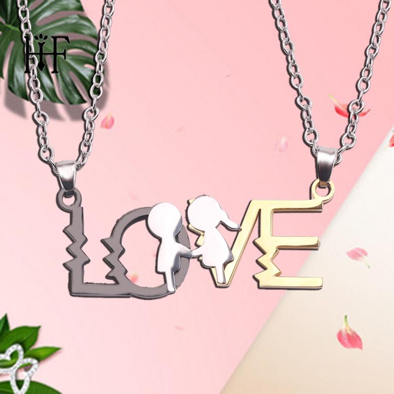 2020 Women's Necklace 1 Pair Love Couples Jewelry Necklaces Boy and Girls Love Heart Long Necklace Accesorios Mujer
2020 Women's Necklace 1 Pair Love Couples Jewelry Necklaces Boy and Girls Love Heart Long Necklace Accesorios Mujer