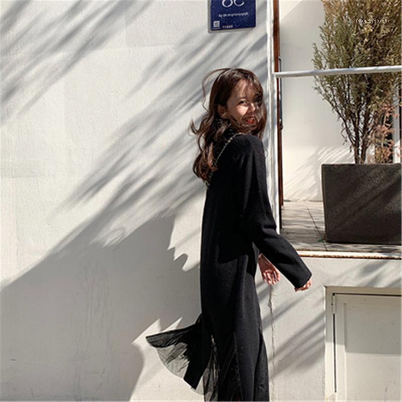 Temperament Mesh Patchwork Mermaid Dress Women Casual Round Neck Long Sleeve Loose Knitted Dress Autumn Sweater1, Gray
Temperament Mesh Patchwork Mermaid Dress Women Casual Round Neck Long Sleeve Loose Knitted Dress Autumn Sweater1, Gray
