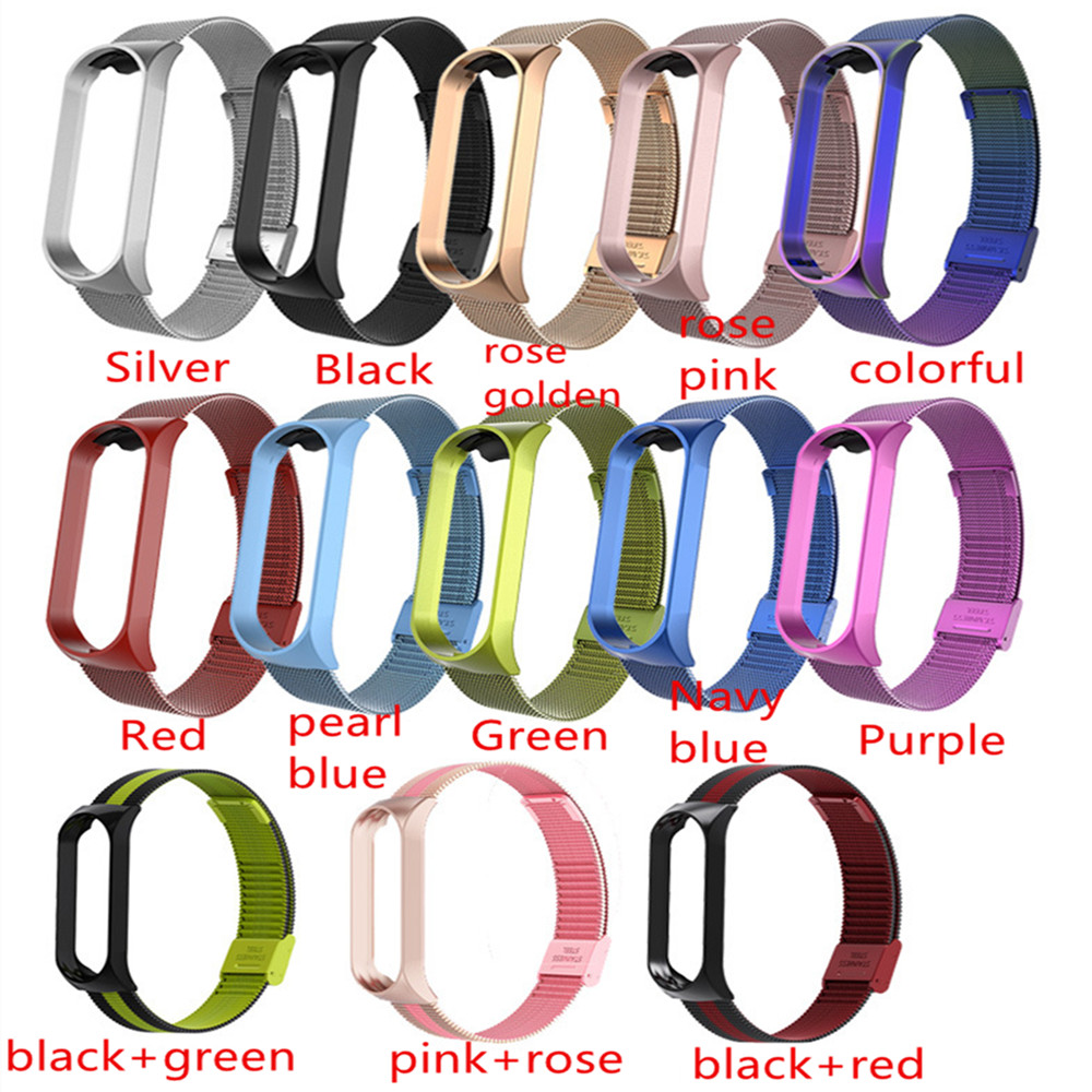 Milanese Strap For Xiaomi Mi Band 3 4 Wrist Metal Bracelet Stainless Steel MIband for Mi Band 4 Strap Wristbands 13 Colors
Milanese Strap For Xiaomi Mi Band 3 4 Wrist Metal Bracelet Stainless Steel MIband for Mi Band 4 Strap Wristbands 13 Colors