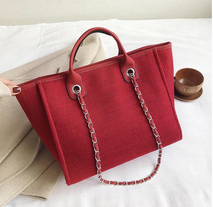 New Spring And Summer Fashion 2021 Korean Version Bucket Bag Female Large Capacity Single Shoulder Diagonal Chain Tote Bag
