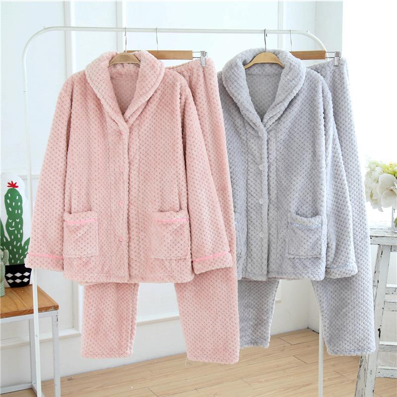 Winter Thick Flannel Pajamas For Men 2 Piece Set Pajama Pants Couple Pajamas Soft Warm Home Clothes Long Sleeve Sleepwear Sets, Women pink
Winter Thick Flannel Pajamas For Men 2 Piece Set Pajama Pants Couple Pajamas Soft Warm Home Clothes Long Sleeve Sleepwear Sets, Women pink
