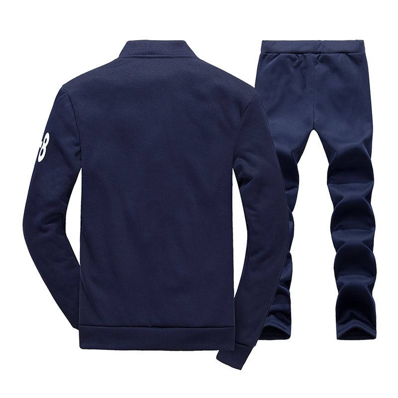 Bolubao Spring Men Set Quality Fleece Sweatshirt Pants Male Tracksuit Sporting Sweat Suits Mens Survetement Sportswear 201118