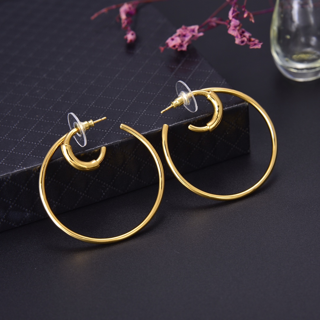 Hot Selling Explosive Simple Double Ring Personality Wild Designer Earrings luxury designer jewelry women earrings
Hot Selling Explosive Simple Double Ring Personality Wild Designer Earrings luxury designer jewelry women earrings