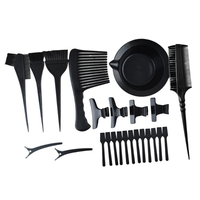 24Pcs in 1 Set Hair Styling Coloring Kits Hair Dyeing Brushes Combs for Salon Home Black
24Pcs in 1 Set Hair Styling Coloring Kits Hair Dyeing Brushes Combs for Salon Home Black
