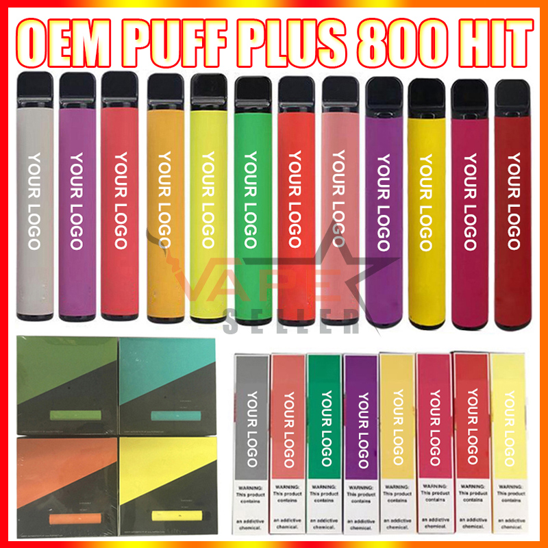 Customized Logo Puff Bar Plus Disposable Vape Pen With 550mAh Battery 3.2ml Pods Pre-Filled 800 Puffs Puff Bars Kit VS Air Bar Max 
Customized Logo Puff Bar Plus Disposable Vape Pen With 550mAh Battery 3.2ml Pods Pre-Filled 800 Puffs Puff Bars Kit VS Air Bar Max