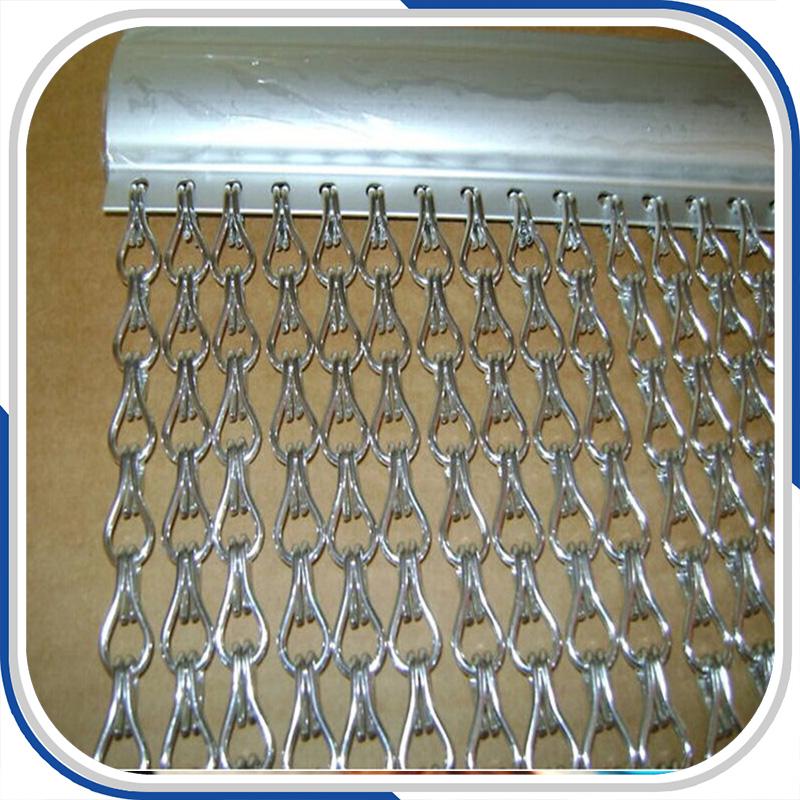 Window and door chain screen curtain, Red
