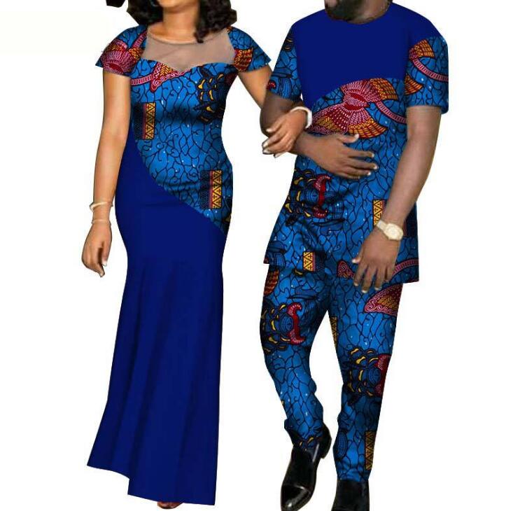 African Dresses for Women Bazin Mens Shirt and Pants Sets Lover Couples Clothes Print Yarn Dress African Design Clothing WYQ126
African Dresses for Women Bazin Mens Shirt and Pants Sets Lover Couples Clothes Print Yarn Dress African Design Clothing WYQ126