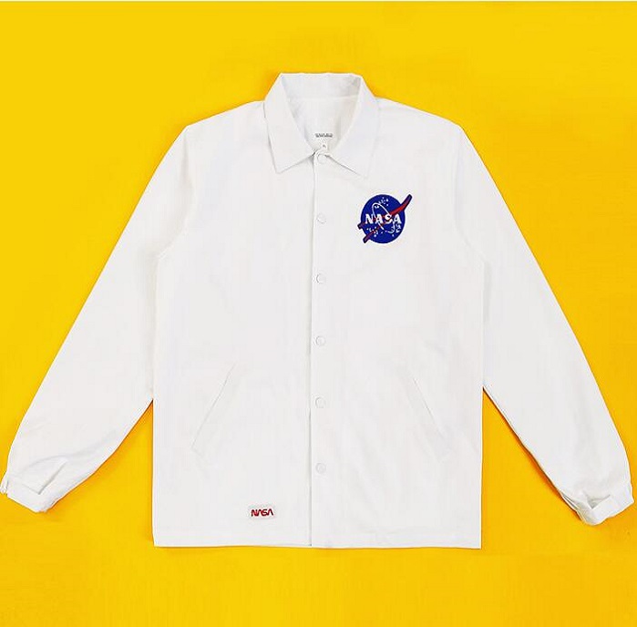 Spring autumn cotton jacket Man Unique embroidery NASA Short Clothing NASA coach astronaut jacket boy Street skateboard Coat, White nasa1
Spring autumn cotton jacket Man Unique embroidery NASA Short Clothing NASA coach astronaut jacket boy Street skateboard Coat, White nasa1