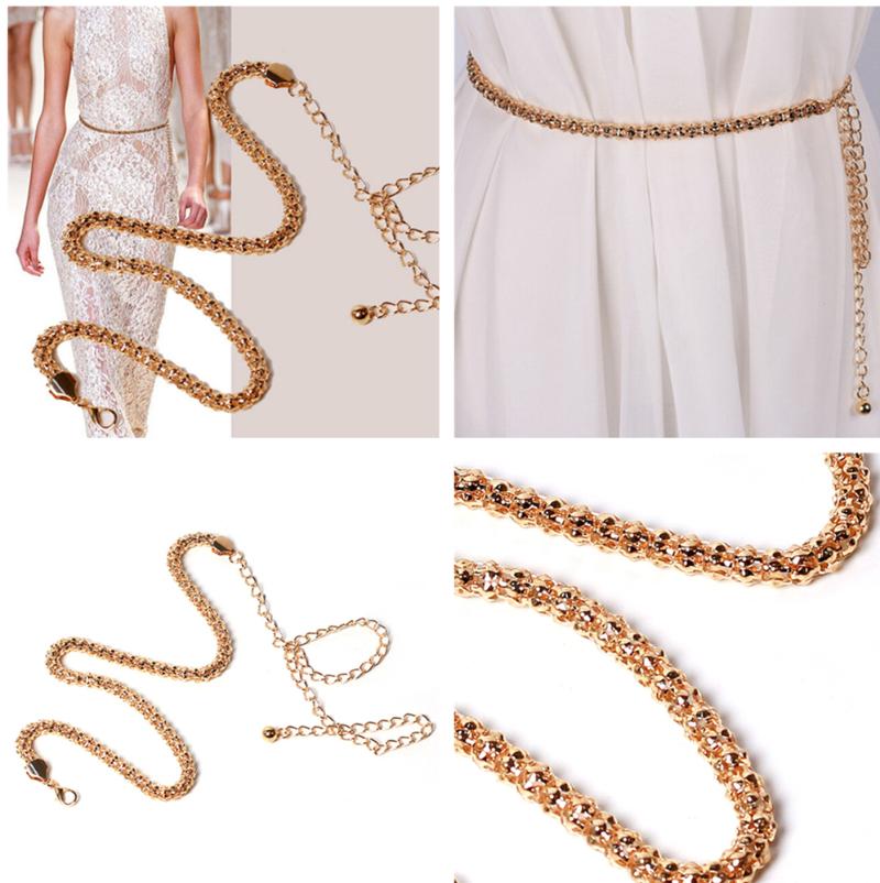 Metal Women Belts For Chain Stretchy Strap Elegant Waist Belt Designer Belts Luxury Diamond Female Thin Waistband, As pic
Metal Women Belts For Chain Stretchy Strap Elegant Waist Belt Designer Belts Luxury Diamond Female Thin Waistband, As pic