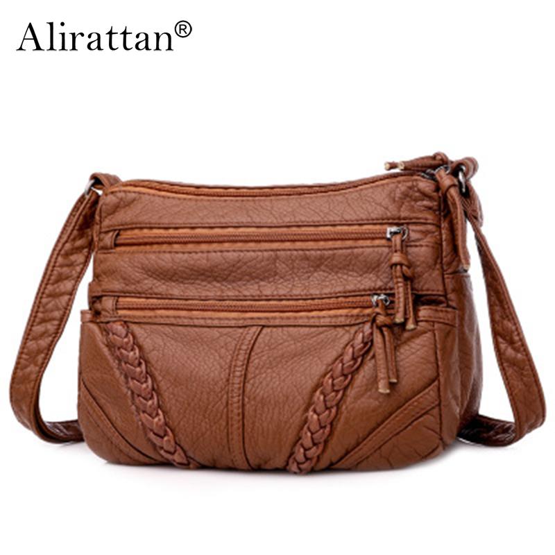 Alirattan Retro Women's Messenger Bag PU Leather Design 2021 Trendy Fashion Texture Large Capacity One-Shoulder Women's Bag, Black
Alirattan Retro Women's Messenger Bag PU Leather Design 2021 Trendy Fashion Texture Large Capacity One-Shoulder Women's Bag, Black
