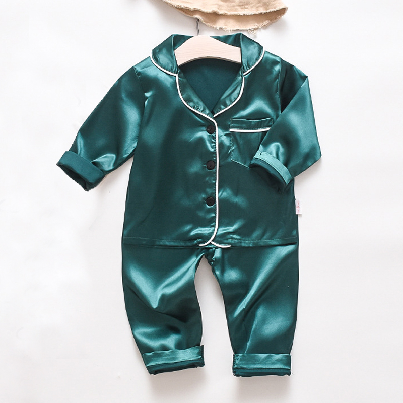 Girls Pajamas Set Kids Sleepwear Outfits Summer Autumn Toddler Girls Long Sleeve Pijamas For Boys Pajamas Suit Children Clothing LJ201216