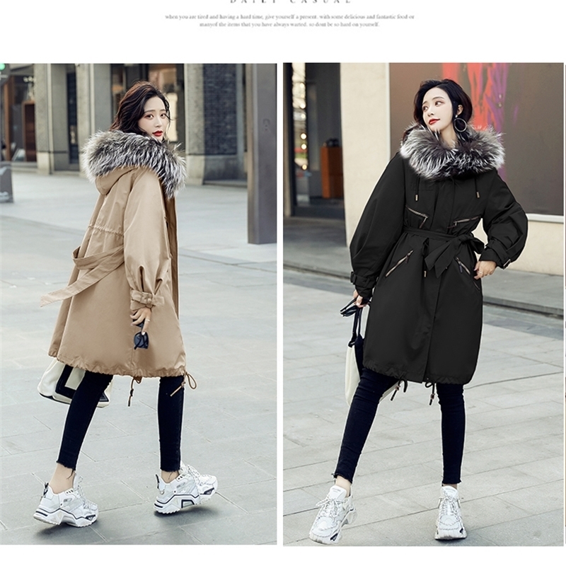 Fashion Winter Cotton Jacket Women Hooded Thick Female Jacket Coat Slim Warm Winter Outwear 201019