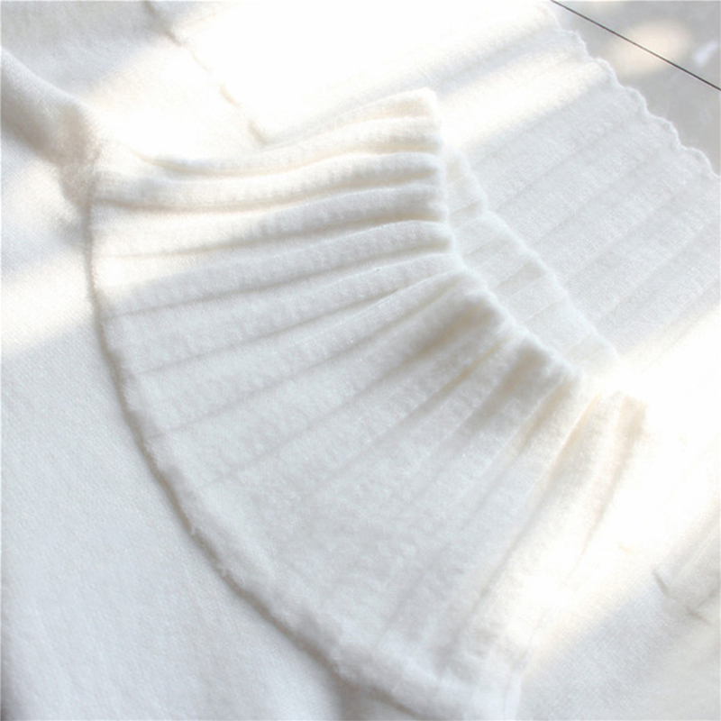 SURMIITRO Autumn Winter Knit Black White Sweater Women Korean Warm Turtleneck Long Sleeve Jumper Pullover Female Knitwear 201222