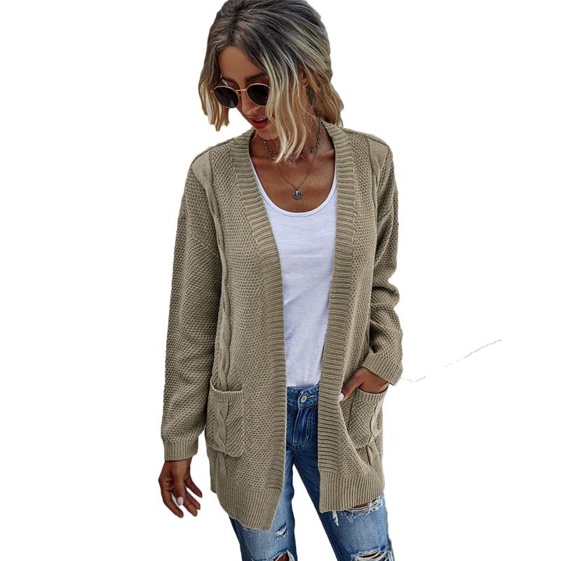 Women Knitted Cardigans Sweater Fashion Autumn Long Sleeve Loose Coat OutwearFashion Jumper Female Warm 2020 knitwear sweaters, Gray 
Women Knitted Cardigans Sweater Fashion Autumn Long Sleeve Loose Coat OutwearFashion Jumper Female Warm 2020 knitwear sweaters, Gray
