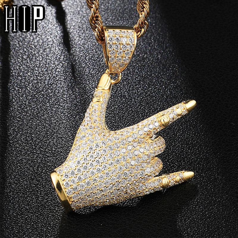 HIP Hop Iced Out Bling Cubic Zircon CZ Gesture Hand Necklace & Pendant for Women Men Jewelry Wholesale
HIP Hop Iced Out Bling Cubic Zircon CZ Gesture Hand Necklace & Pendant for Women Men Jewelry Wholesale