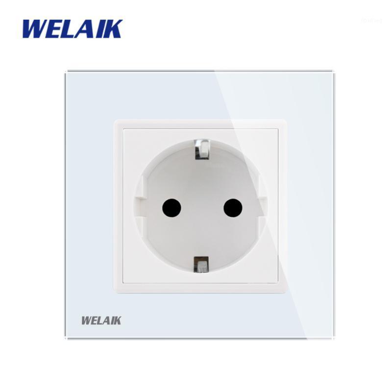 WELAIK Manufacturer-European-Standard Power-Socket Glass-Panel Wall-Socket-EU Wall-Outlet-White-Wall-Socket 16A AC110~250V A18EW1
WELAIK Manufacturer-European-Standard Power-Socket Glass-Panel Wall-Socket-EU Wall-Outlet-White-Wall-Socket 16A AC110~250V A18EW1