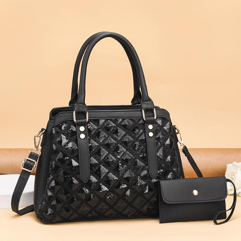 New Handbag Crossbody Shimmer Plaid Bags Purse Women Bag Removable Coin Purse PU Leather Female Fashion Shoulder Bags 2 Sets, Black
New Handbag Crossbody Shimmer Plaid Bags Purse Women Bag Removable Coin Purse PU Leather Female Fashion Shoulder Bags 2 Sets, Black
