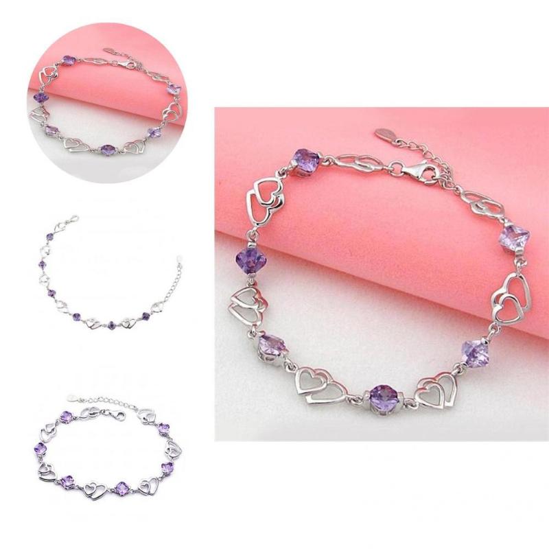 Bangle Chain Bracelet Wear Resistant Lightweight All-matched Fashoin Double Heart-shaped Beautiful
Bangle Chain Bracelet Wear Resistant Lightweight All-matched Fashoin Double Heart-shaped Beautiful