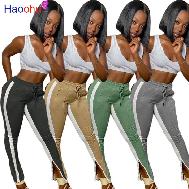 HAOOHU Striped Patchwork Split bottom Sweatpants Women Clothing Fashion Streetwear Elastic High Waisted Trousers Joggers Pants, Dark gray
HAOOHU Striped Patchwork Split bottom Sweatpants Women Clothing Fashion Streetwear Elastic High Waisted Trousers Joggers Pants, Dark gray
