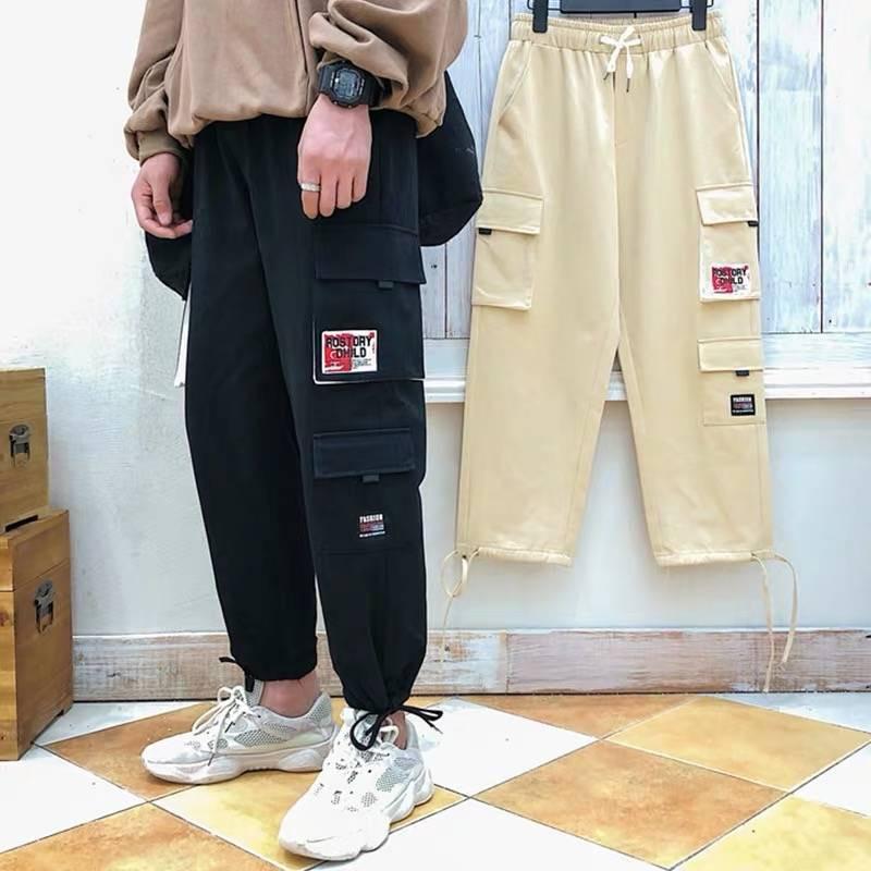 2021 Cargo Pants Men Black Loose Casual Pencil Jogger Pants Pocket Elastic waist Ankle Length Trousers Hip Hop Streetwear
2021 Cargo Pants Men Black Loose Casual Pencil Jogger Pants Pocket Elastic waist Ankle Length Trousers Hip Hop Streetwear