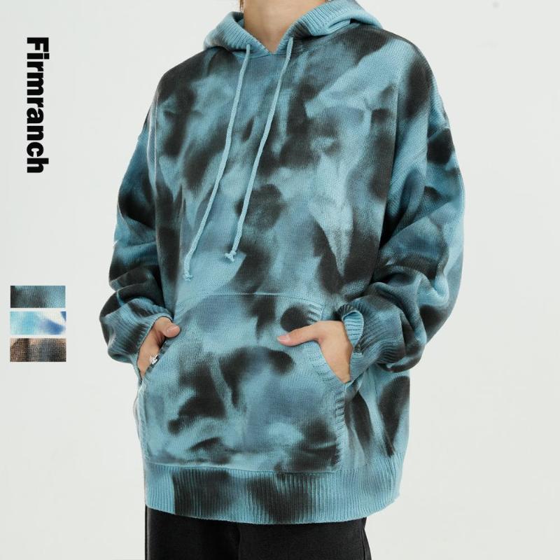 Firmranch New Men/Women Spring/Autumn/Winter Tie-dye Print Knitwear Ins Popular BF Color Blocking Sweater Casual Loose Hoodies, White blue
Firmranch New Men/Women Spring/Autumn/Winter Tie-dye Print Knitwear Ins Popular BF Color Blocking Sweater Casual Loose Hoodies, White blue