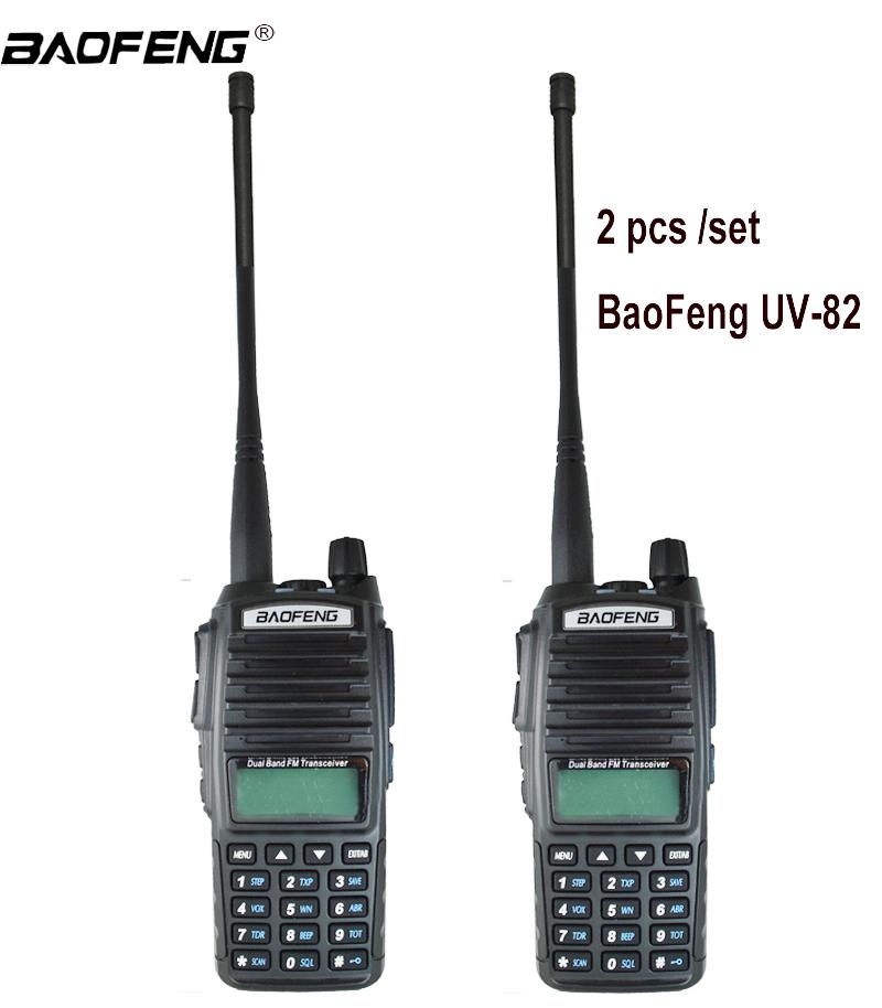 2PCS Walkie Talkie UV82 Hunting Transceiver Baofeng UV-82 UV 82 Portable Two way Radio Dual PHam CB Radio Station VHF UHF
2PCS Walkie Talkie UV82 Hunting Transceiver Baofeng UV-82 UV 82 Portable Two way Radio Dual PHam CB Radio Station VHF UHF