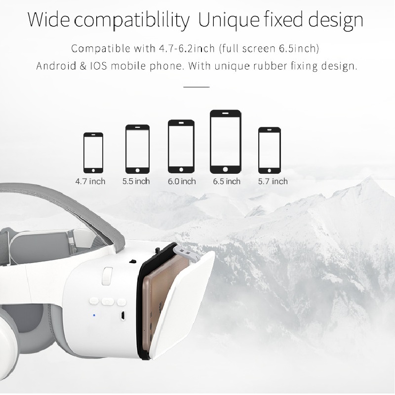 Virtual reality 3d glasses vr glasses Kozaku Z6 gift box with wireless headset