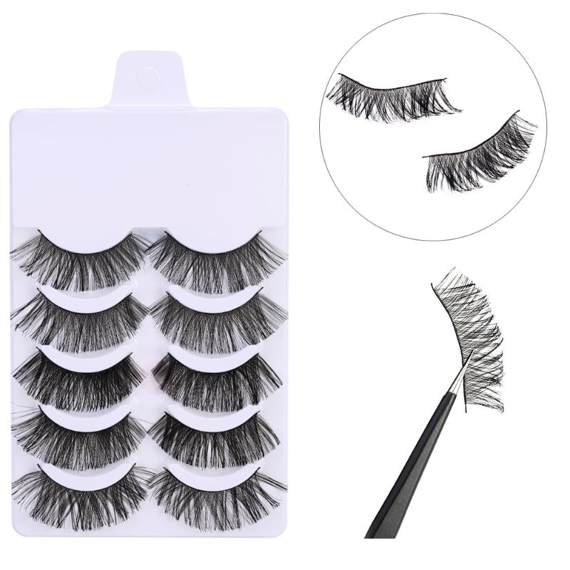 5 Pairs 3D Soft Faux Mink Hair False Natural Eyelashes Eyelash Crisscross Wispy Fluffy Lashes Extension Bushy Eye Makeup Tools
5 Pairs 3D Soft Faux Mink Hair False Natural Eyelashes Eyelash Crisscross Wispy Fluffy Lashes Extension Bushy Eye Makeup Tools