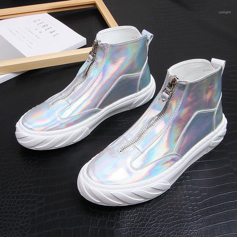 Holographic Men Ankle Boots Black Gold Young Men Shoes Autumn Winter Slip On Boots 6#20/10d501
Holographic Men Ankle Boots Black Gold Young Men Shoes Autumn Winter Slip On Boots 6#20/10d501