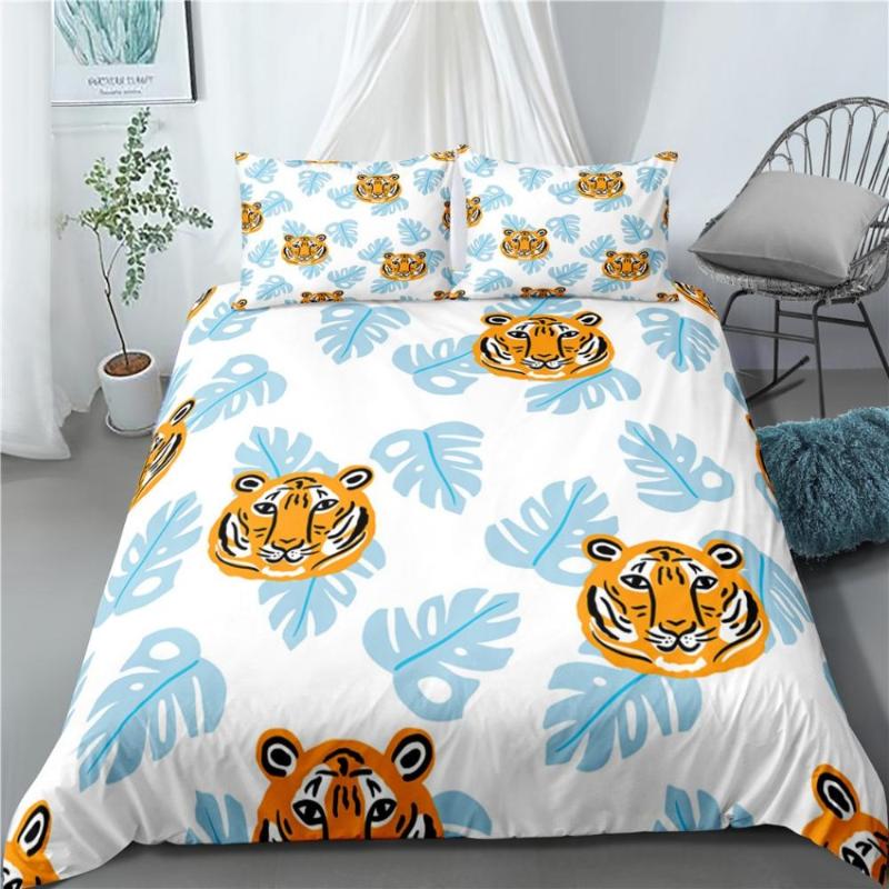 Cartoon Animal Bedding Luxury Bed Linen Set Modern Art Soft Microfiber Duvet Cover Set 2/3 Piece Single Double Bed Cover, As picture
Cartoon Animal Bedding Luxury Bed Linen Set Modern Art Soft Microfiber Duvet Cover Set 2/3 Piece Single Double Bed Cover, As picture
