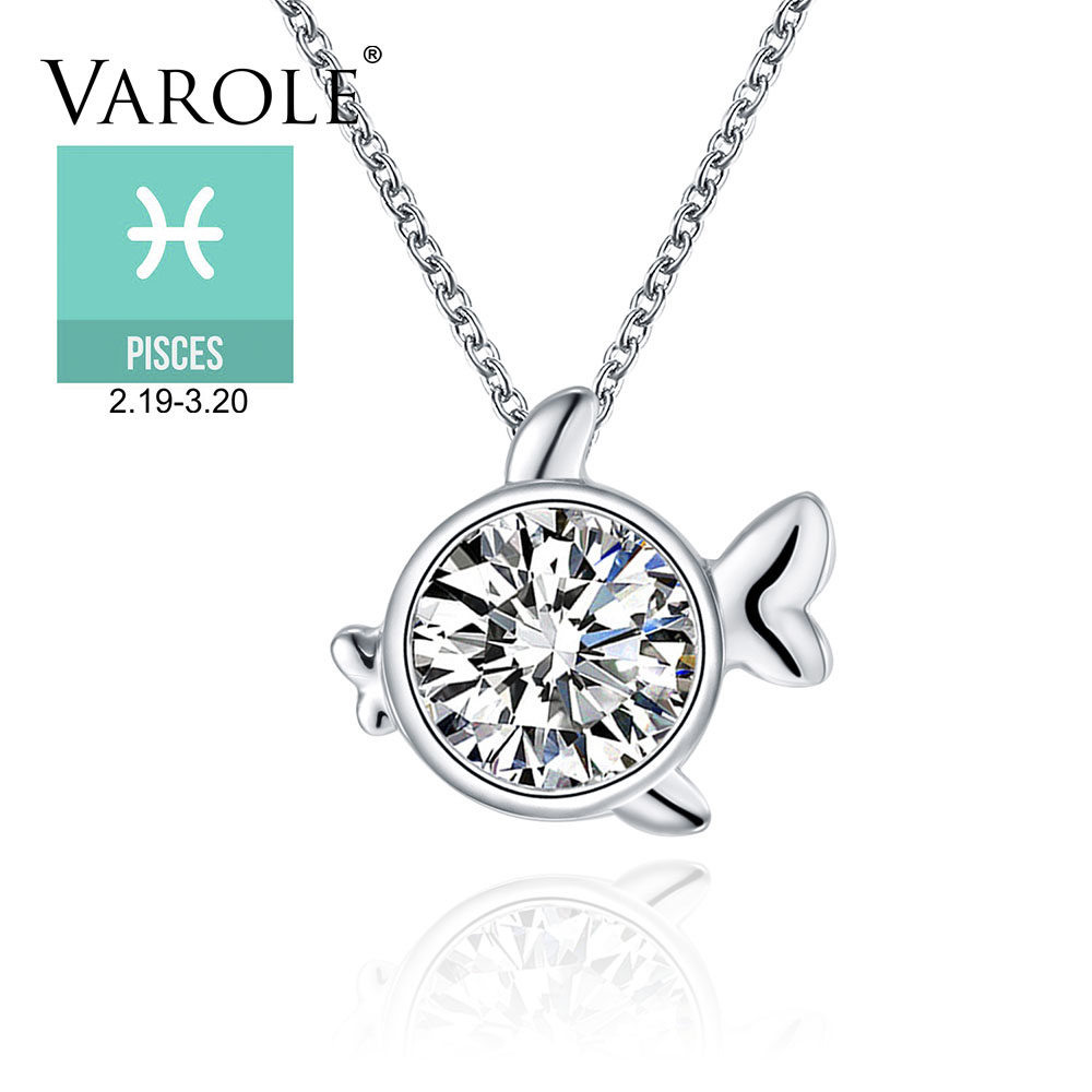 VAROLE Birthday Gift Pisces 16in Chain Crystal Necklace & Pendants Jewelry For Women Necklaces Constellations Birthday Gift
VAROLE Birthday Gift Pisces 16in Chain Crystal Necklace & Pendants Jewelry For Women Necklaces Constellations Birthday Gift