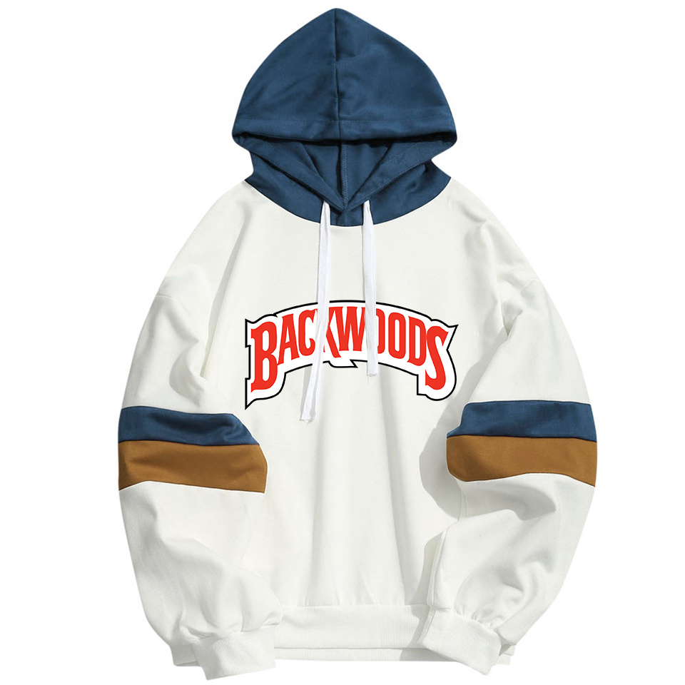New Backwoods Letters Print Men Women Hoodies Hooded Sweatshirt Hoody Streetwear Patchwork Pullover Dropship Custom Clothing C1117