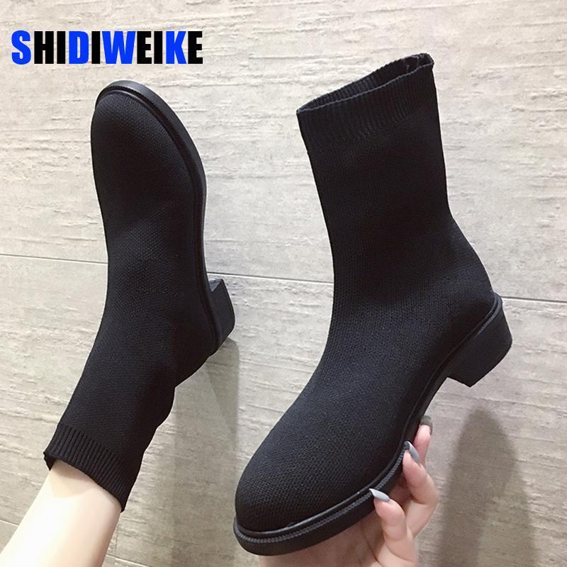 Simple fashion stretch socks boots women's high heels shoes knit socks boots skinny women pointed autumn and winter bare1, Black 2
Simple fashion stretch socks boots women's high heels shoes knit socks boots skinny women pointed autumn and winter bare1, Black 2