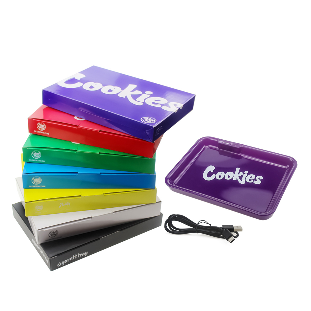 Rechargeable Cookies Rolling Tray Glow Cigarette Tray 550mah Built-in Battery LED Light Glowtray Runtz Runty Package Cookies Tray
Rechargeable Cookies Rolling Tray Glow Cigarette Tray 550mah Built-in Battery LED Light Glowtray Runtz Runty Package Cookies Tray