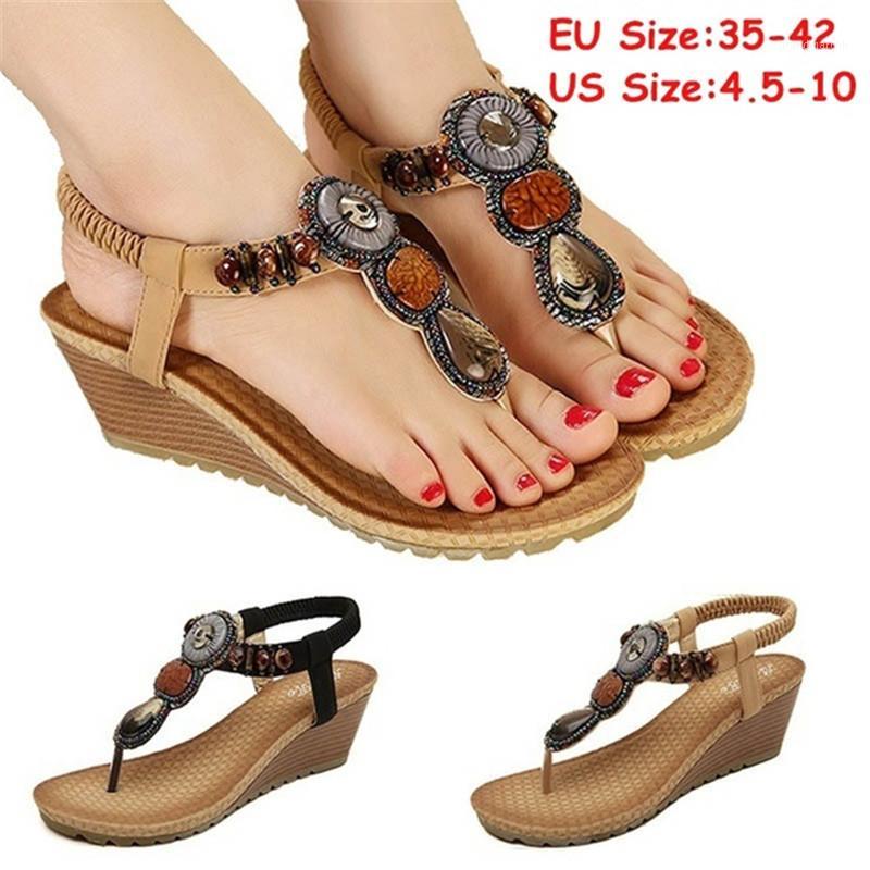 Plus Size 35-42 Women Sandals Fashion Beads Gladiator Sandals Women Summer Shoes Woman 6 Cm High Heels Platform1, Brown
Plus Size 35-42 Women Sandals Fashion Beads Gladiator Sandals Women Summer Shoes Woman 6 Cm High Heels Platform1, Brown