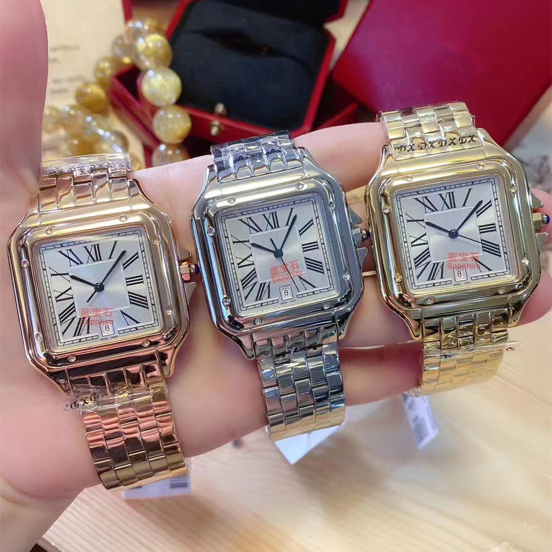 Top Quality Fashion Man Woman Watch Classic Square Design Stainless Steel Mens Watches Quartz Movement Lady Dress Wristwatches Clock 02-6, Silver 27x37mm
Top Quality Fashion Man Woman Watch Classic Square Design Stainless Steel Mens Watches Quartz Movement Lady Dress Wristwatches Clock 02-6, Silver 27x37mm