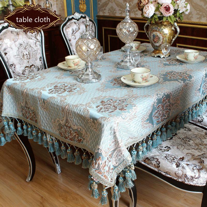 European Type Luxury Modern Tablecloth Blue Beige Customized Tablecloths High Quality Thick Home Decor
European Type Luxury Modern Tablecloth Blue Beige Customized Tablecloths High Quality Thick Home Decor
