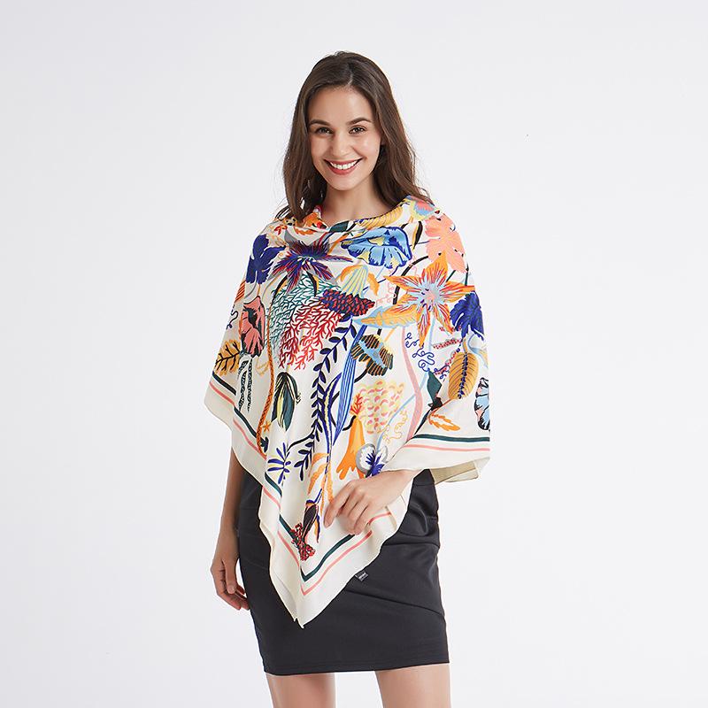 50 Color Women Scarf 100% Silk Female Twill Oil Painting Large Square 51 Inch Shawl Hair Head Scarves Bandana Flower
50 Color Women Scarf 100% Silk Female Twill Oil Painting Large Square 51 Inch Shawl Hair Head Scarves Bandana Flower