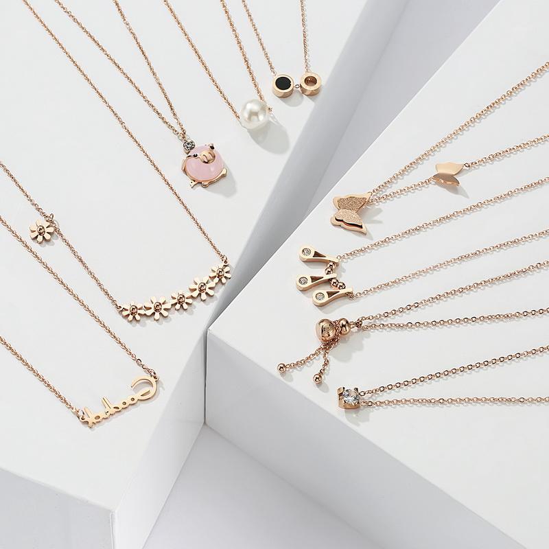 Fashion Jewelry Titanium Steel Chain Pendant Necklace for Women Accessories Girlfriend Gift Various Popular Styles to Option1
Fashion Jewelry Titanium Steel Chain Pendant Necklace for Women Accessories Girlfriend Gift Various Popular Styles to Option1
