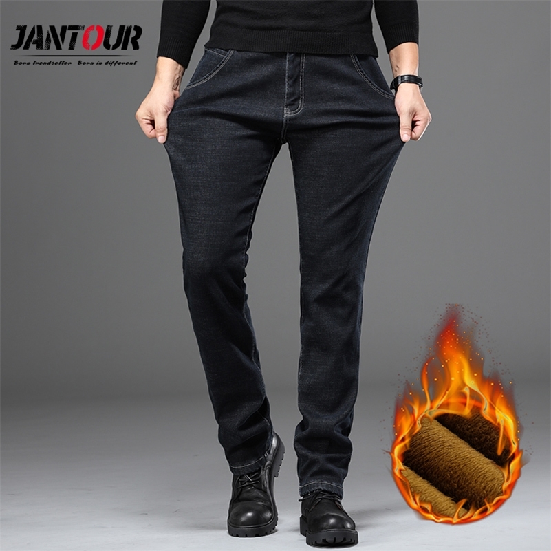 Jantour Men Warm Jeans High Quality Brand Autumn Winter Jeans Thicken cotton Fleece Men Jean Long Trouser big size 40 42 44 46 201111, Blue
Jantour Men Warm Jeans High Quality Brand Autumn Winter Jeans Thicken cotton Fleece Men Jean Long Trouser big size 40 42 44 46 201111, Blue