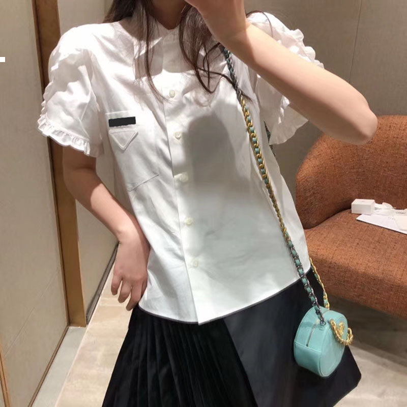 White 2021 New Short Shirt Spring Woman Summer Luxury Designer Clothes Streetwear Cdpd GCB7
White 2021 New Short Shirt Spring Woman Summer Luxury Designer Clothes Streetwear Cdpd GCB7
