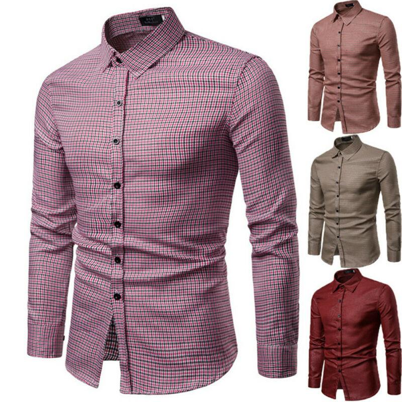 Men's Casual Shirts Plaid Slim Long Sleeve Single Breasted Fit Basic Plaid Shirts 2020 Autumn New, Blue
Men's Casual Shirts Plaid Slim Long Sleeve Single Breasted Fit Basic Plaid Shirts 2020 Autumn New, Blue